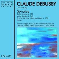 Debussy: Sonates L. 135, L. 140, L. 137