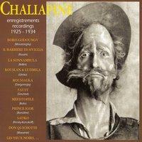 Chaliapine : Enregistrements - Recordings 1925-1934