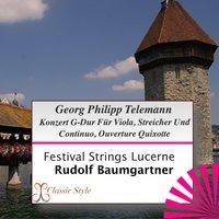Telemann: Konzert für Viola, TWV 51:G9 & Ouverture-Suite, TWV 55:G10, "Burlesque de Quichotte"