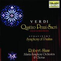Verdi: Four Sacred Pieces & Stravinsky: Symphony Of Psalms