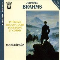 Brahms : Intégrale des quatuors pour piano & cordes