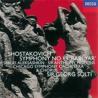 Shostakovich: Symphony No.13/Yevtushenko: Poems