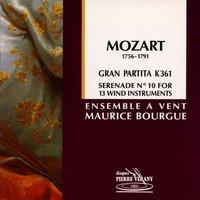 Mozart : Sérénade No. 10  Gran Partitapour 13 instruments à vent,  K 361