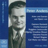 Legenden Des Gesänges, Vol. 5: Peter Anders (1933-1953)