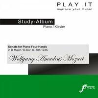Play It - Study Album - Piano; Wolfgang Amadeus Mozart: Sonata for Piano Four-Hands in D Major / D-Dur, K. 381/123A