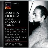 Mozart, W.A.: Violin Sonatas Nos. 17, 26 and 32 / Duo for Violin and Viola, K. 424 (Jascha Heifetz Plays Mozart, Vol. 2) (1936, 1941, 1947)