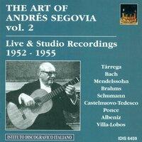 The Art of Segovia, Vol. 2 (1952-1955)