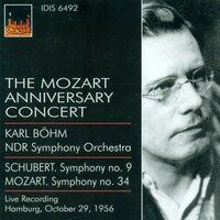 Schubert, F.: Symphony No. 9 / Mozart, W.A.: Symphony No. 34 (The Mozart Anniversary Concert) (North German Radio Symphony, Bohm) (1956)