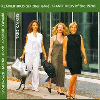 Martin, F.: Trio Sur Des Melodies Populaires Irlandaises / Bloch, E.: 3 Nocturnes / Cassado, G.: Piano Trio (Piano Trios of the 1920S)