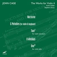 Cage: The Works for Violin, Vol. 4