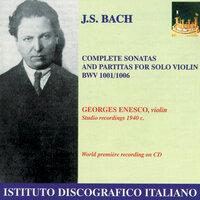 Bach: Violin Sonatas and Partitas Nos. 1-3 (Enescu) (1940)