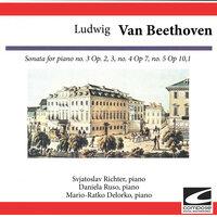 Ludwig van Beethoven: Sonata for piano no. 3 Op. 2,3 , no. 4 Op 7, no. 5 Op 10,1