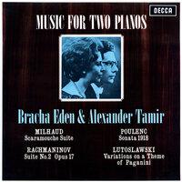 Music for Two Pianos - Milhaud;  Rachmaninov;  Poulenc;  Lutoslawski
