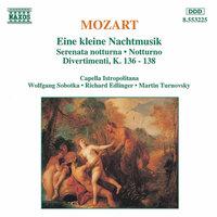 Mozart: Kleine Nachtmusik (Eine) / Serenata Notturna / Divertimenti