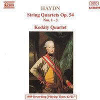 Haydn: String Quartets Op. 54, Nos. 1- 3