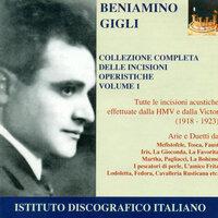 Opera Arias (Tenor): Gigli, Beniamino - Boito, A. / Puccini, G. / Ponchielli, A. / Mascagni, P.  (1918-1923)