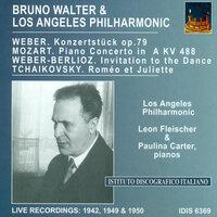 Mozart, W.A.: Piano Concerto No. 23 / Weber, C.M. Von: Konzertstuck, Op. 79 / Tchaikovsky, P.I.: Romeo and Juliet (Walter) (1942, 1949, 1950)