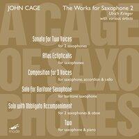 Cage: A Cage of Saxophones, Vol. 1