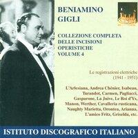 Opera Arias (Tenor): Gigli, Beniamino - Cilea, F. / Giordano, U. / Mascagni, P.  (1941-1951)
