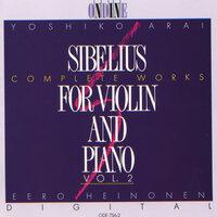 Sibelius, J.: Violin and Piano Music (Complete), Vol. 2
