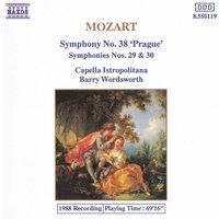 Mozart: Symphonies Nos. 29, 30 and 38