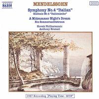 Mendelssohn: Symphony No. 4 / A Midsummer Night's Dream (Excerpts)