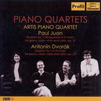 Dvorak: Piano Quartet No. 1 / Juon: Piano Quartet No. 1, "Rhapsody"