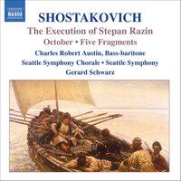 Shostakovich: Execution of Stepan Razin (The) / October / 5 Fragments, Op. 42