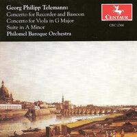 Telemann, G.P.: Double Concerto for Recorder and Bassoon, Twv 52:F1 / Viola Concerto, Twv 51:G9