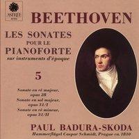 Beethoven: Les sonates pour le pianoforte sur instruments d'époque, Vol. 5