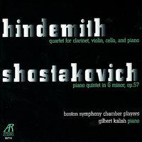 Hindemith: Quartet for Clarinet, Violin, Cello and Piano & Shostakovich: Piano Quintet in G Minor, Op. 57
