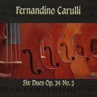 Fernandino Carulli: Six Duos, Op. 34, No. 3