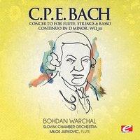 C.P.E. Bach: Concerto for Flute, Strings & Basso Continuo in D Minor, Wq  22