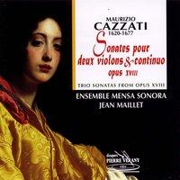 Cazzati : Sonates pour 2 violons & continuo, Op. 18