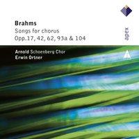 Brahms : Lieder & Romanzen - Secular Choruses