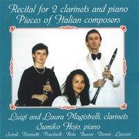 Recital for 2 Clarinets and Piano, Pieces of Italian Composers