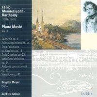 Felix Mendelssohn: Piano Music, Vol. 3