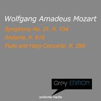 Grey Edition - Mozart: Symphony No. 21, K. 134 & Flute and Harp Concerto, K. 299