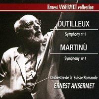 Ernest Ansermet Collection, Vol. 4: Dutilleux's Symphony No. 1 and Martinu's Symphony No. 4