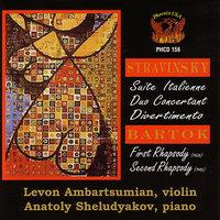 STRAVINSKY/BARTOK works for Violin and Piano