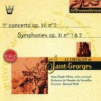 Saint-Georges : Concerto No. 2, Op. VII - Symphonies No. 1 & 2, Op. XI