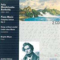 Felix Mendelssohn, Piano Music Complete Edition, Vol. 2: Lieder ohne Worte