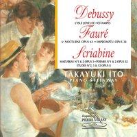 Debussy, Fauré, Scriabine - Oeuvres pour piano
