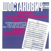 Dmitri Shostakovich: Streichquartette No. 3, Op. 73 & No. 7, Op. 108