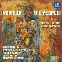 Voice of the People - Shostakovich: Violin Sonata; Frank: Sueños de Chambi, 4 Canciones Andinas