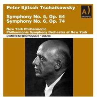 Tschaikowsky Symphonies No. 5 and 6 conducted by Dimitri Mitropoulos