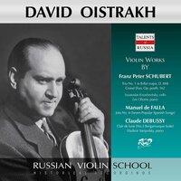 Schubert, Falla & Debussy: Violin Works
