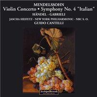 Guido Cantelli with Jascha Heifetz Mendelssohn Concerto
