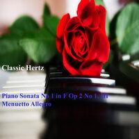 Piano Sonata No 1 in F Op 2 No 1. III Menuetto Allegro