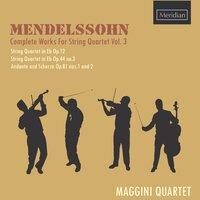 Mendelssohn: Complete Works for String Quartets Vol. 3
